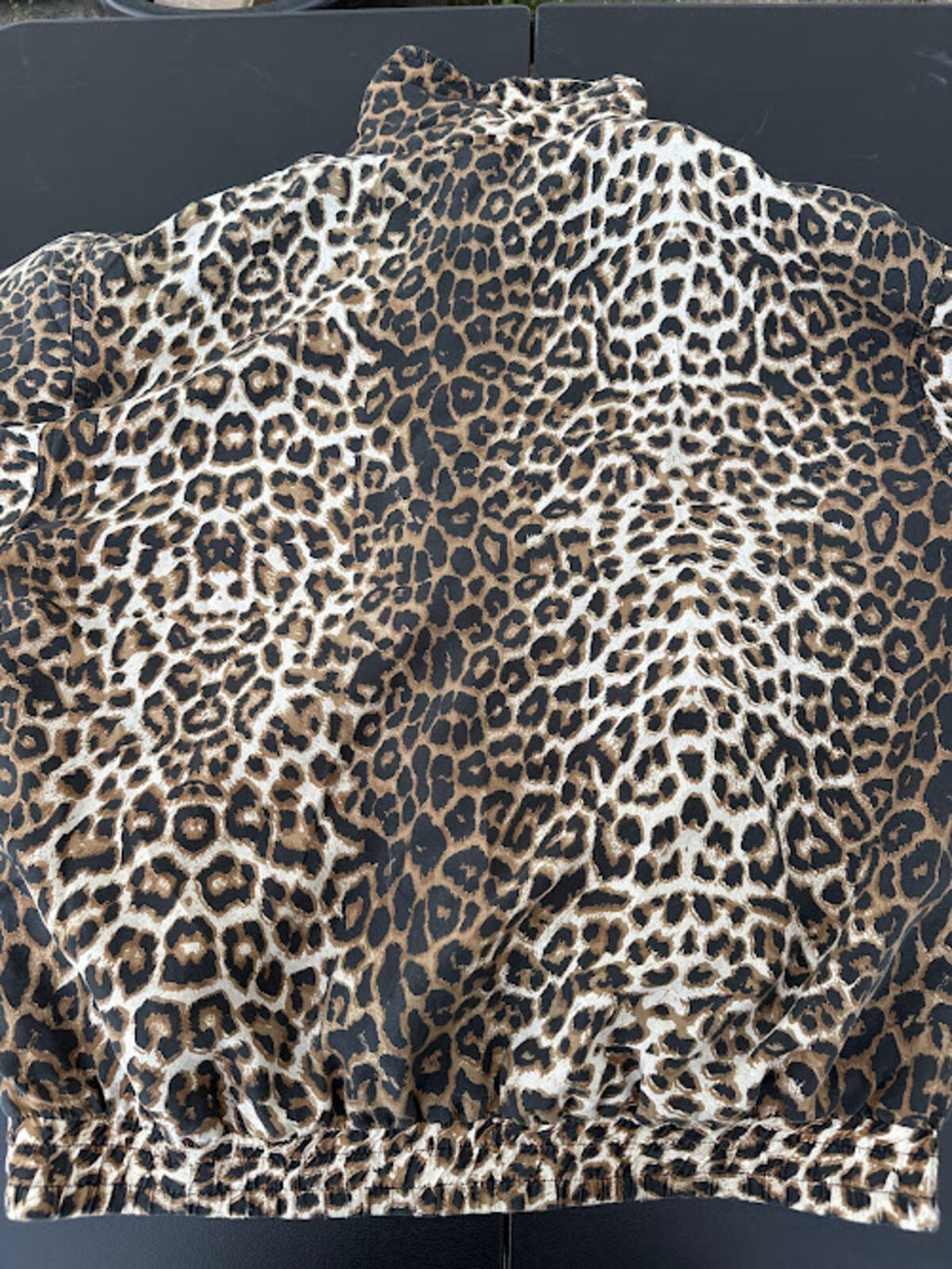 Fuda International Silk Leopard Jacket M