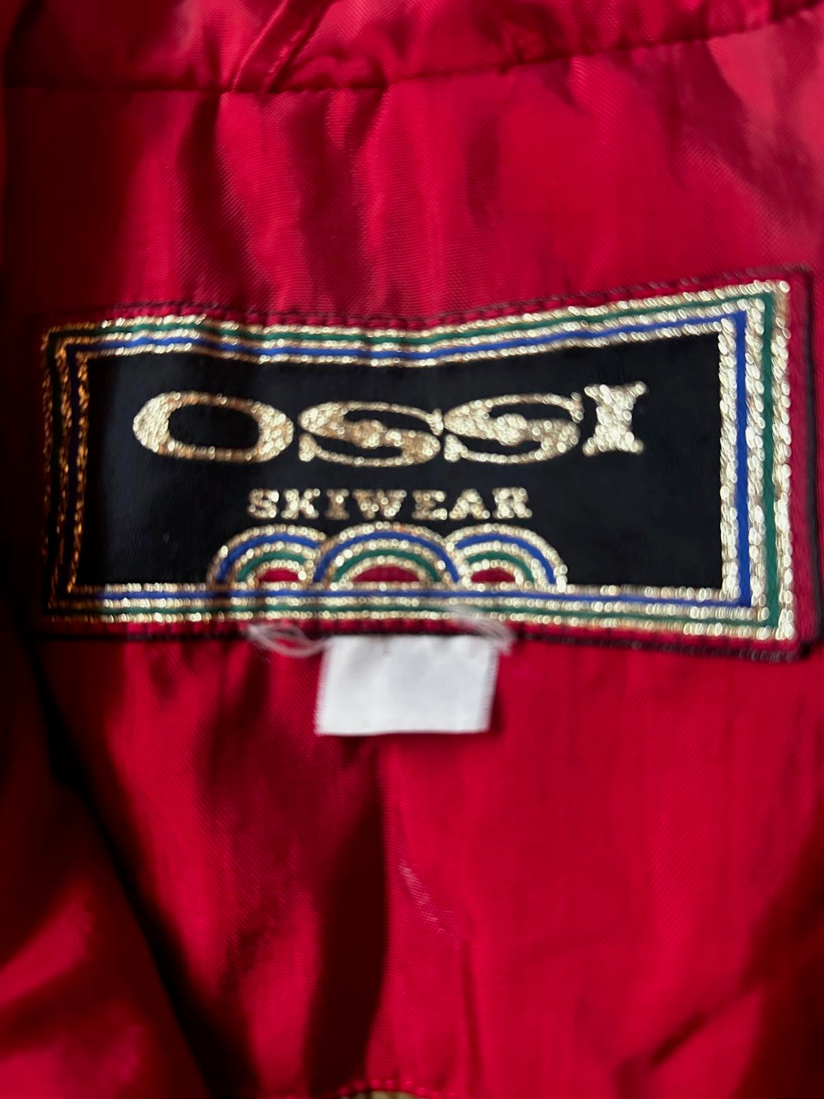 OSSI 80s Ski Jacket Olive Red L