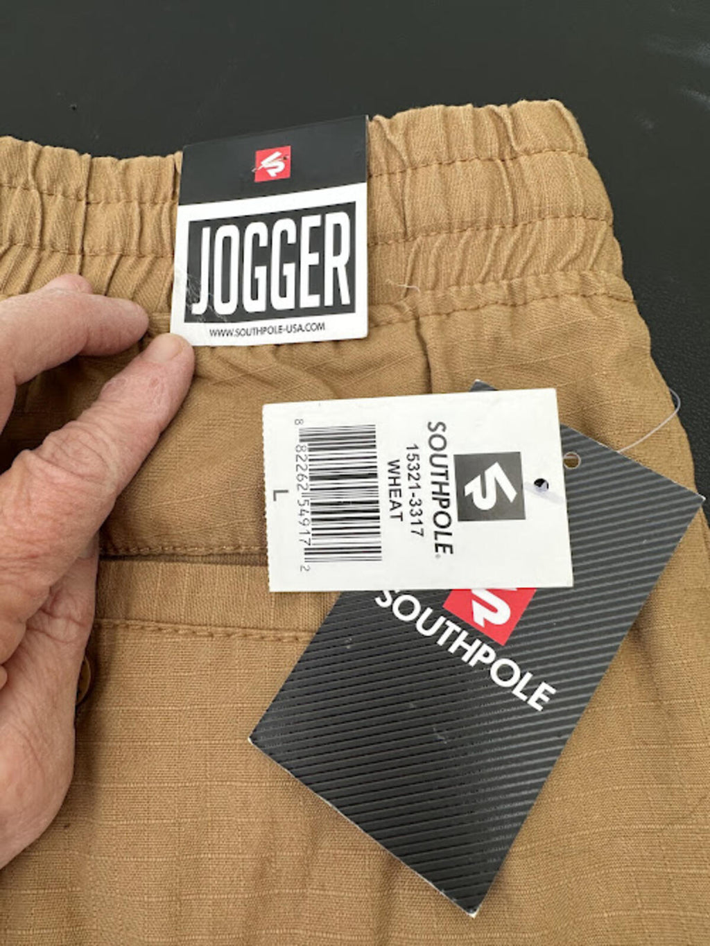 Southpole Cargo Jogger Pants Wheat L NWT