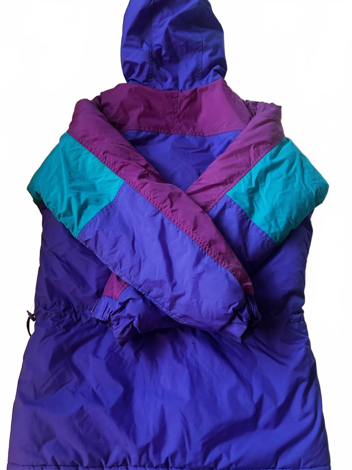 Vintage Columbia Ski Parka Youth XL Colorblock 90s