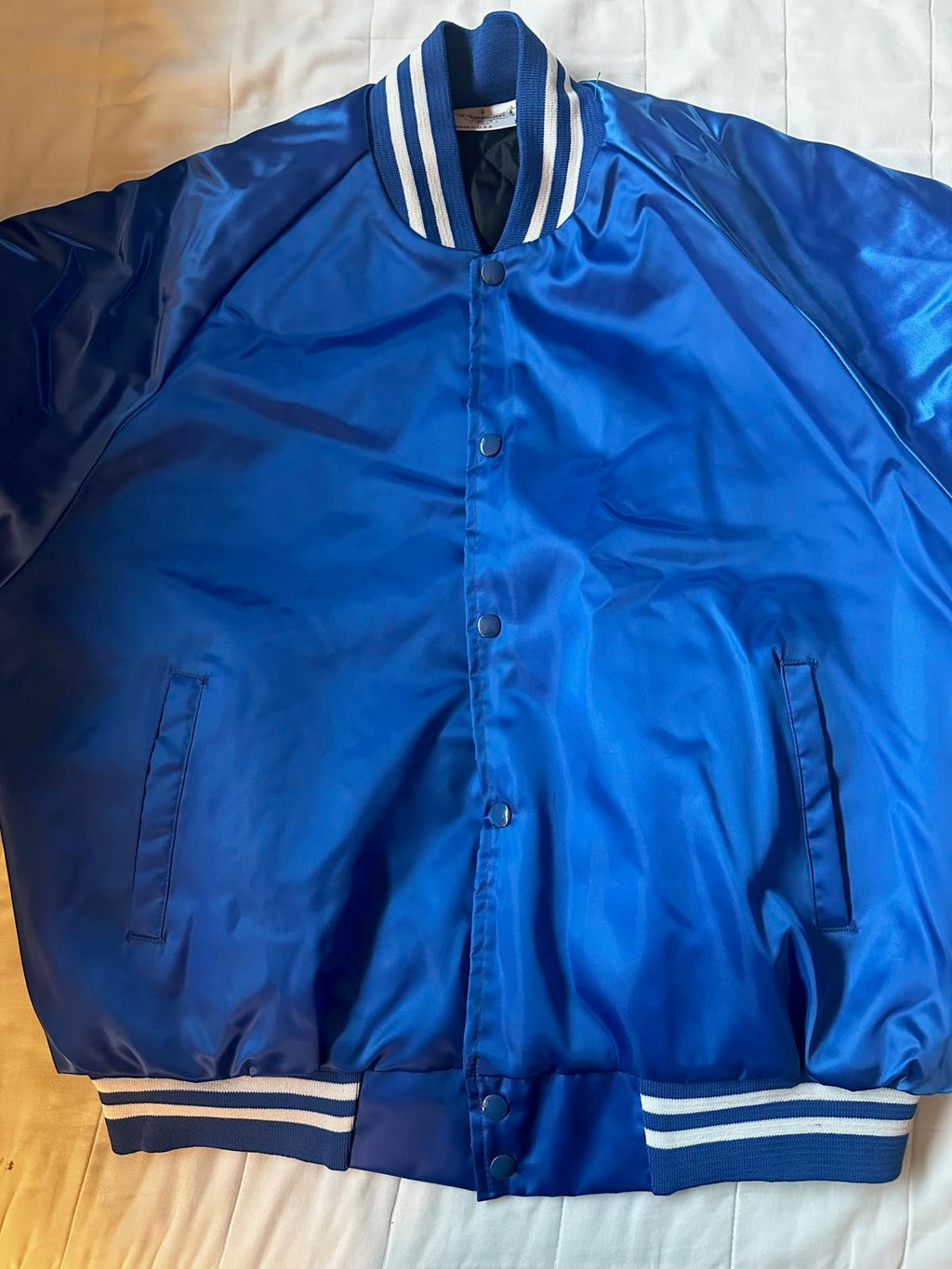 Vintage MJC Tennis Auburn Satin Jacket XL USA