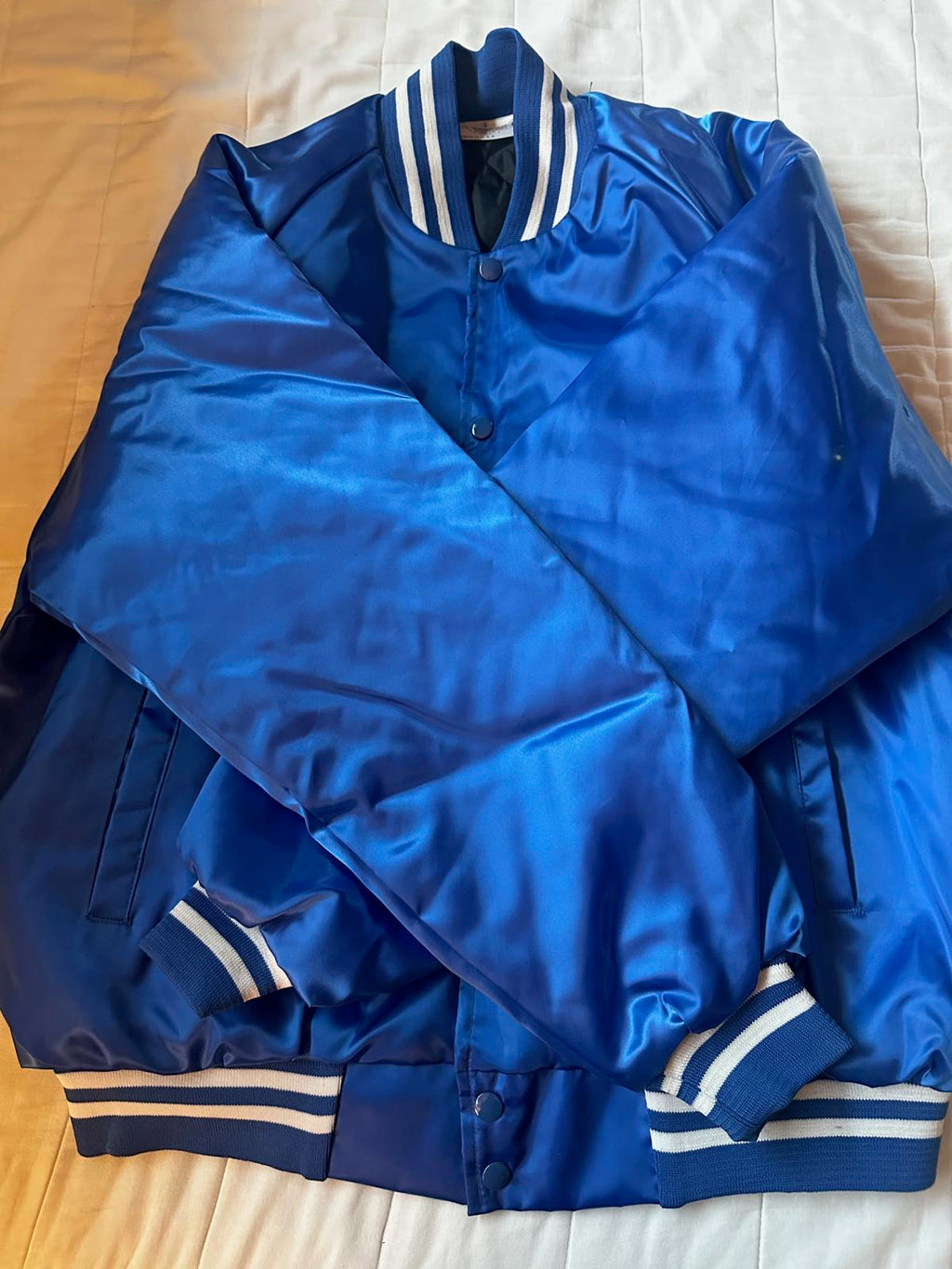 Vintage MJC Tennis Auburn Satin Jacket XL USA