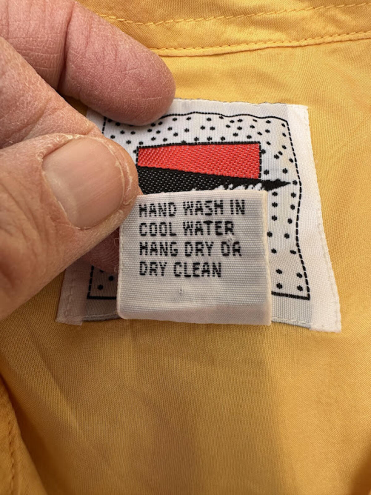 Reputation Silk Yellow Shirt Mens M