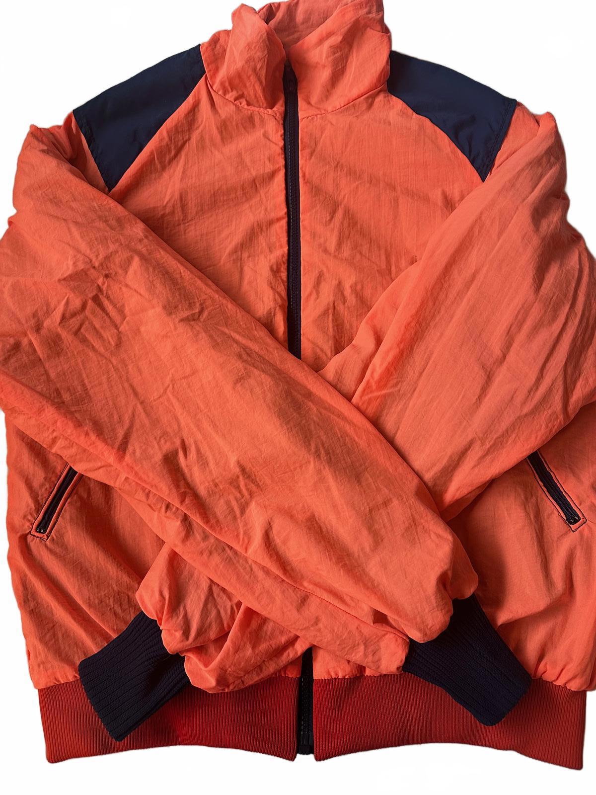 Vintage orange navy nylon windbreaker Medium