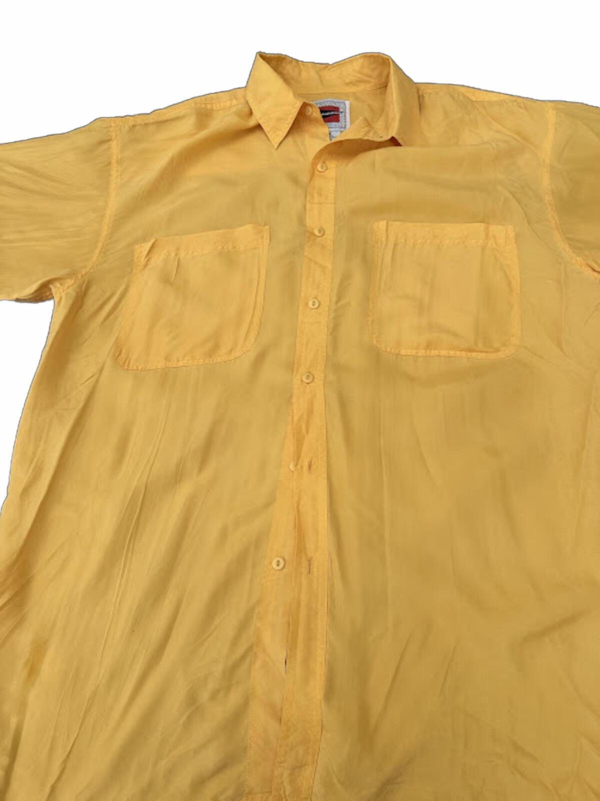 Reputation Silk Yellow Shirt Mens M