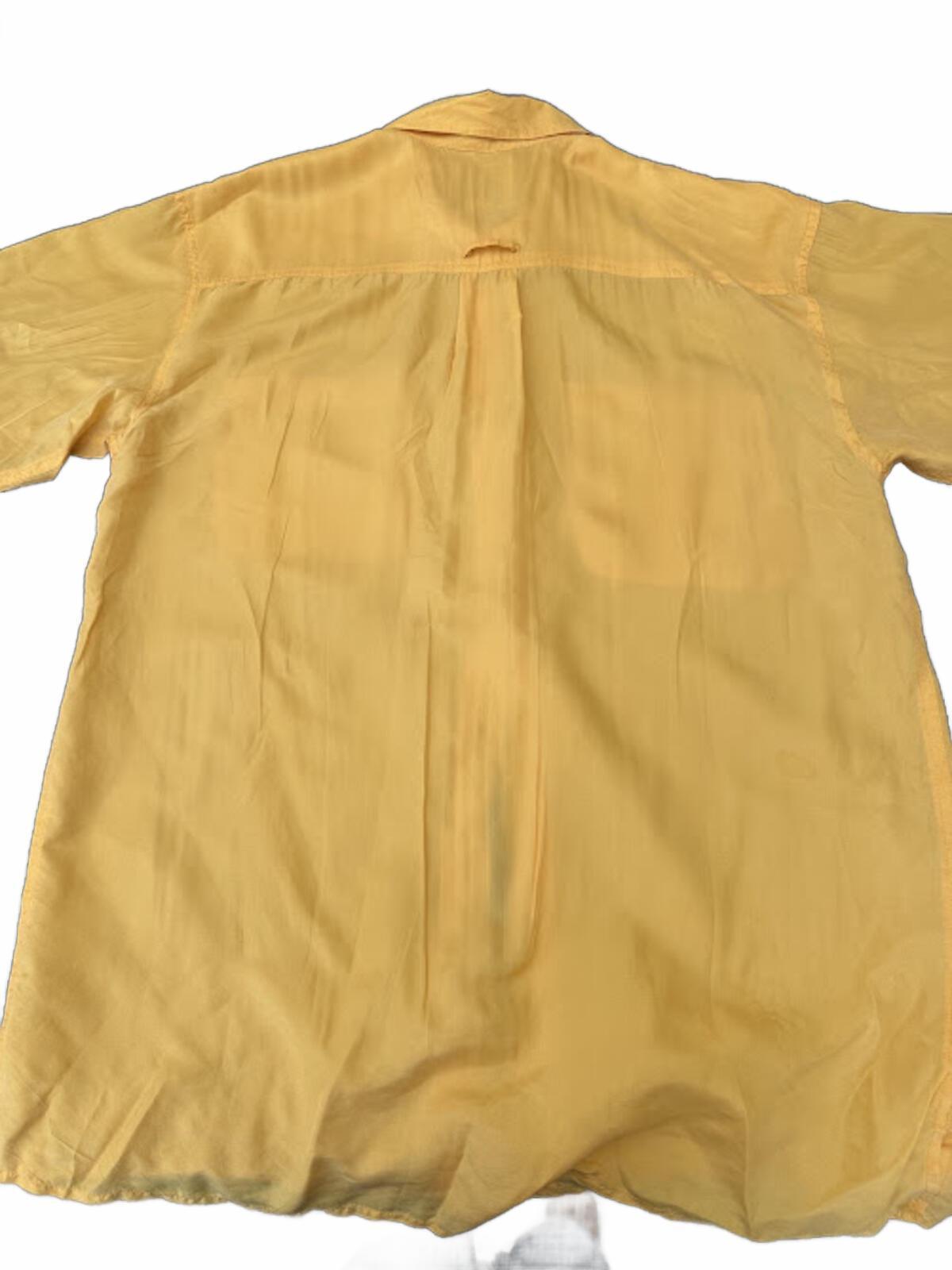Reputation Silk Yellow Shirt Mens M