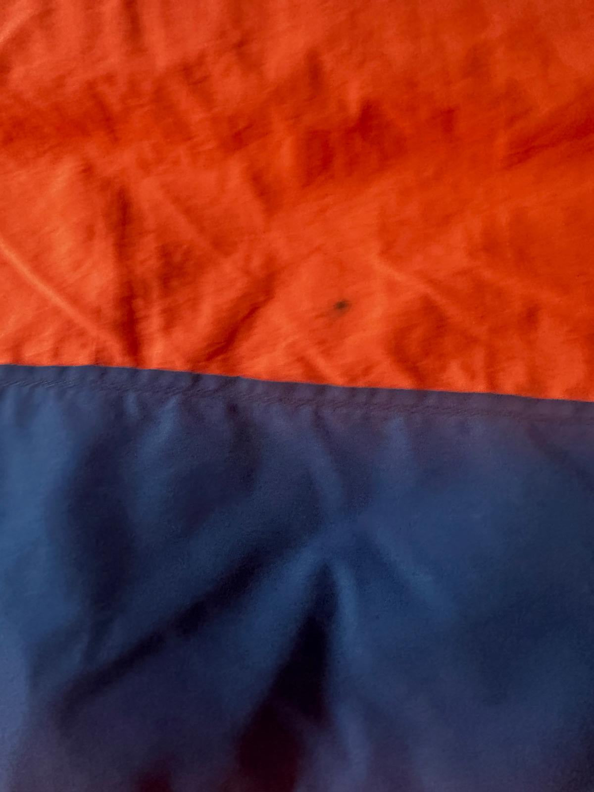Vintage orange navy nylon windbreaker Medium