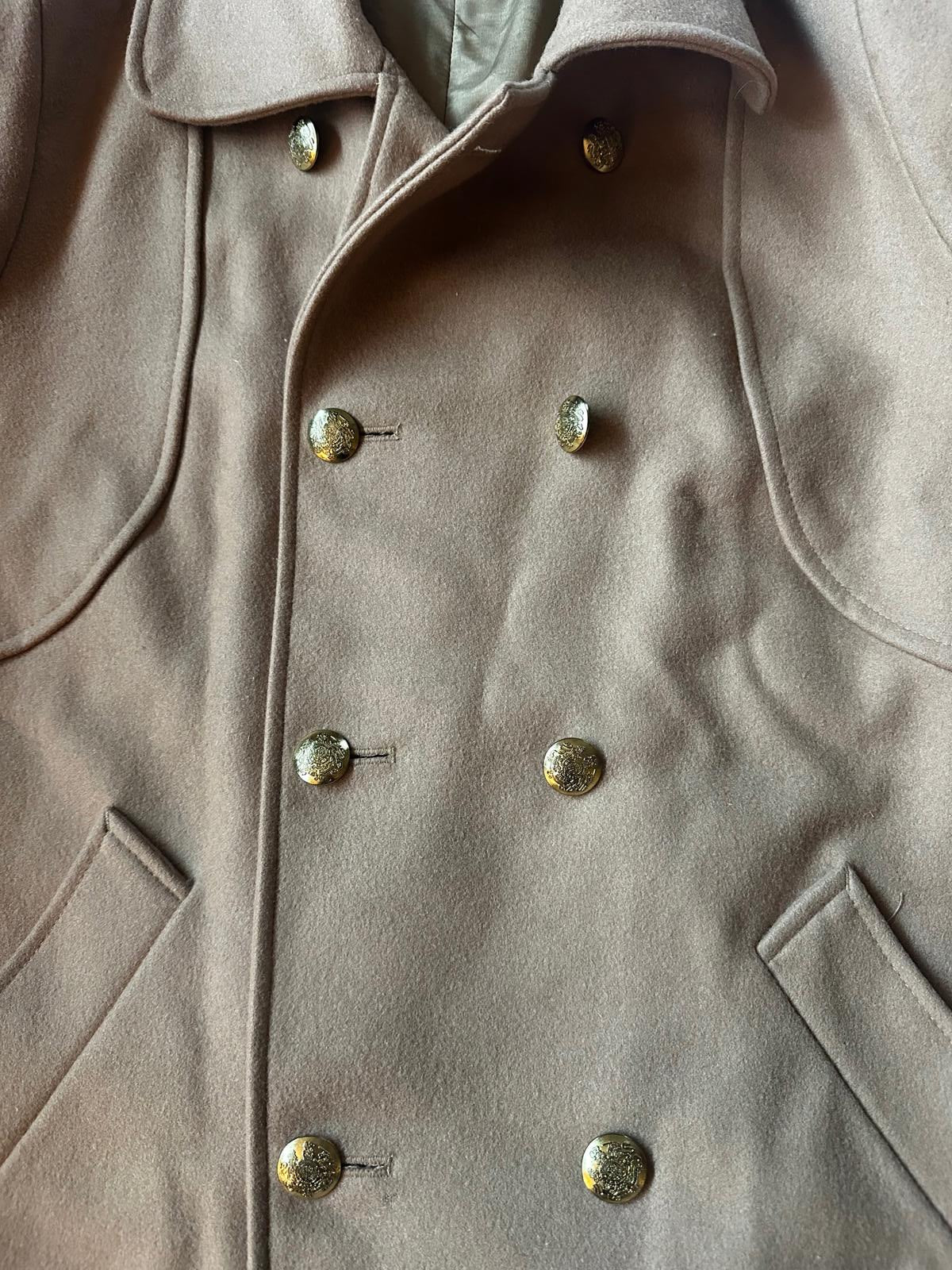 Vintage Women’s Camel Wool Double Breasted Coat L