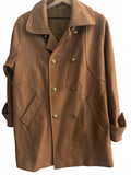 Vintage Women’s Camel Wool Double Breasted Coat L
