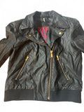 Free People Faux Leather Moto Jacket Black S