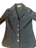 Vintage Butte Knit Navy Belted Jacket Deadstock Size 10