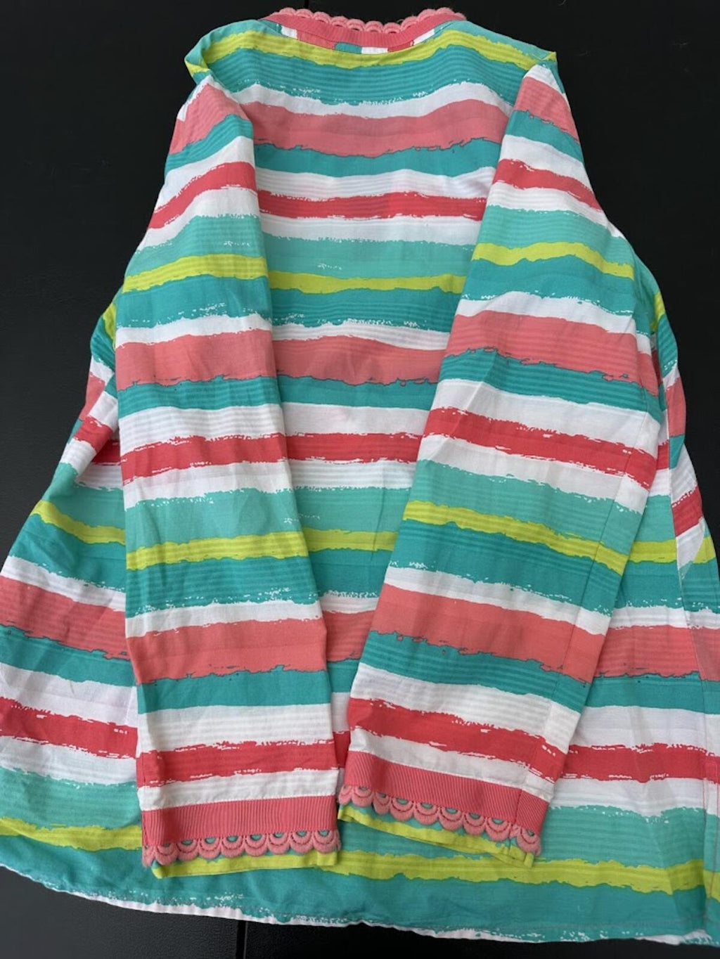 Vineyard Vines Stripe Tunic Top Silk Blend S
