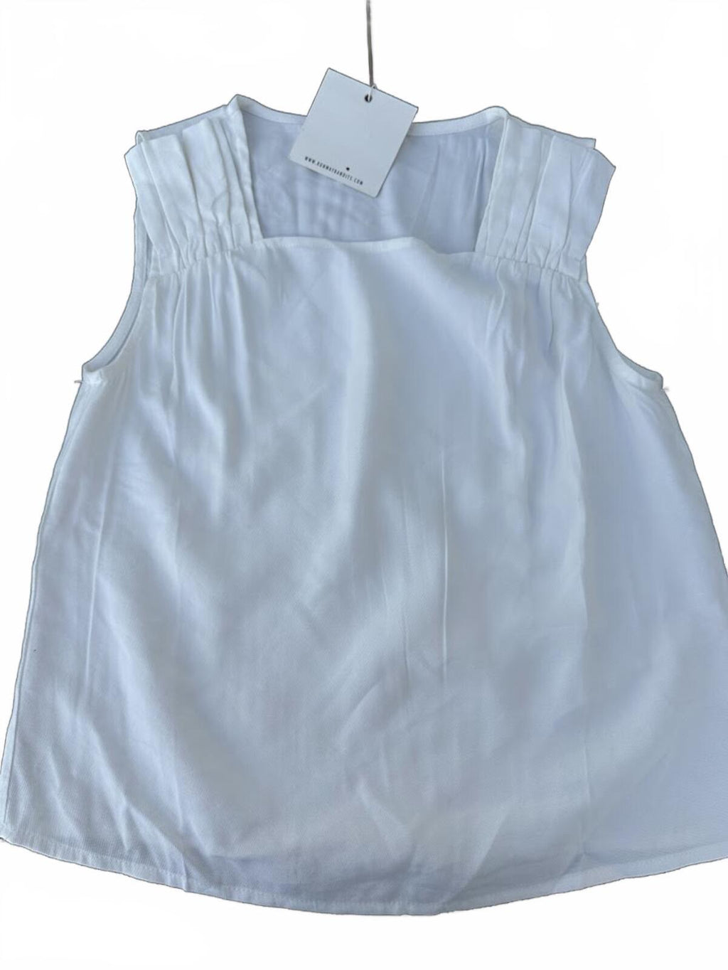 Hunt Runway Bandits White Linen Crop Top
