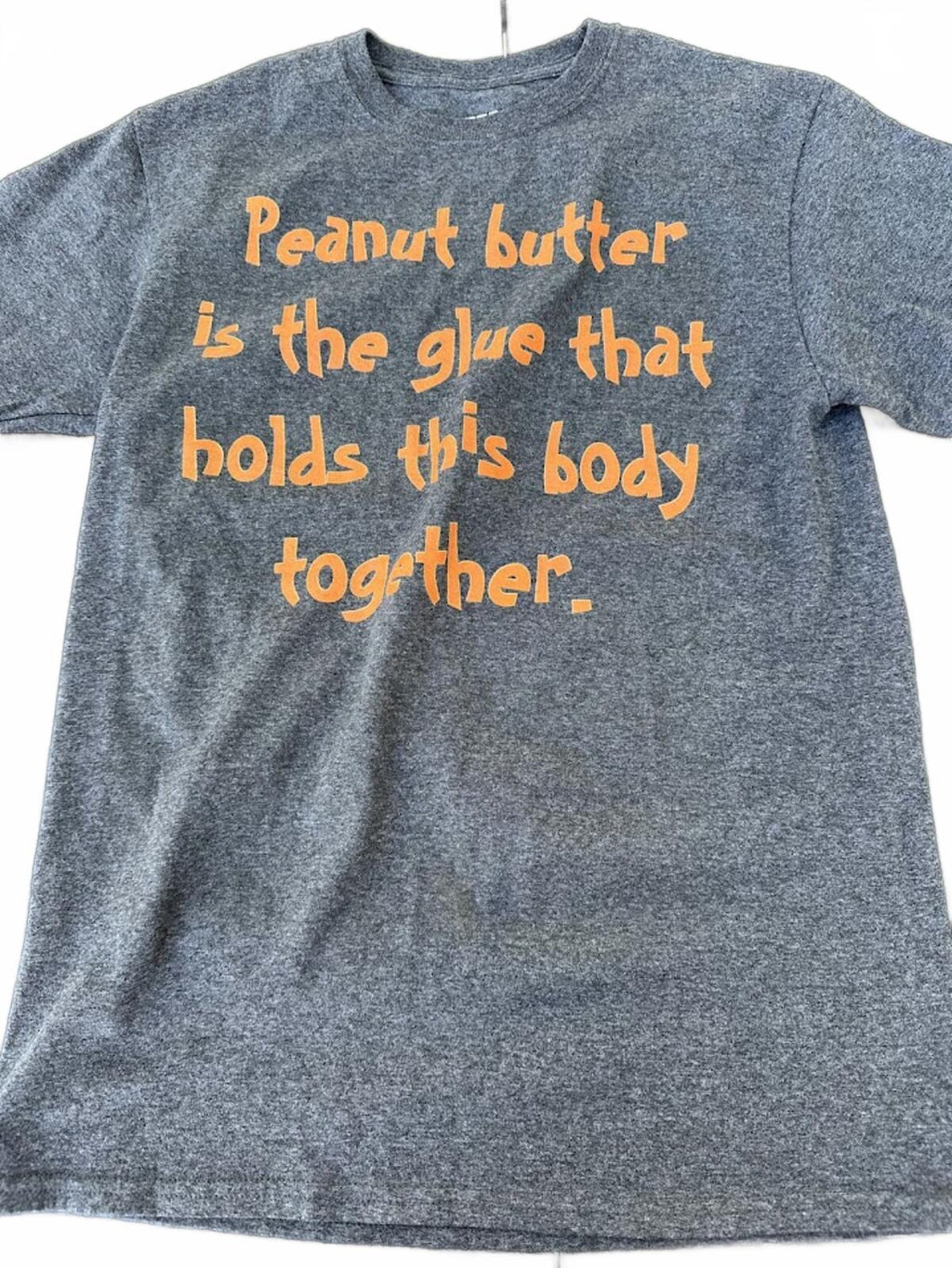Peanut Butter Graphic Tee Gray NW/OT Style M