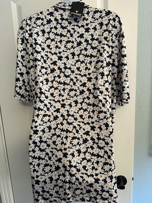 Bad Birdie Daisy Party Golf Polo XL NWT