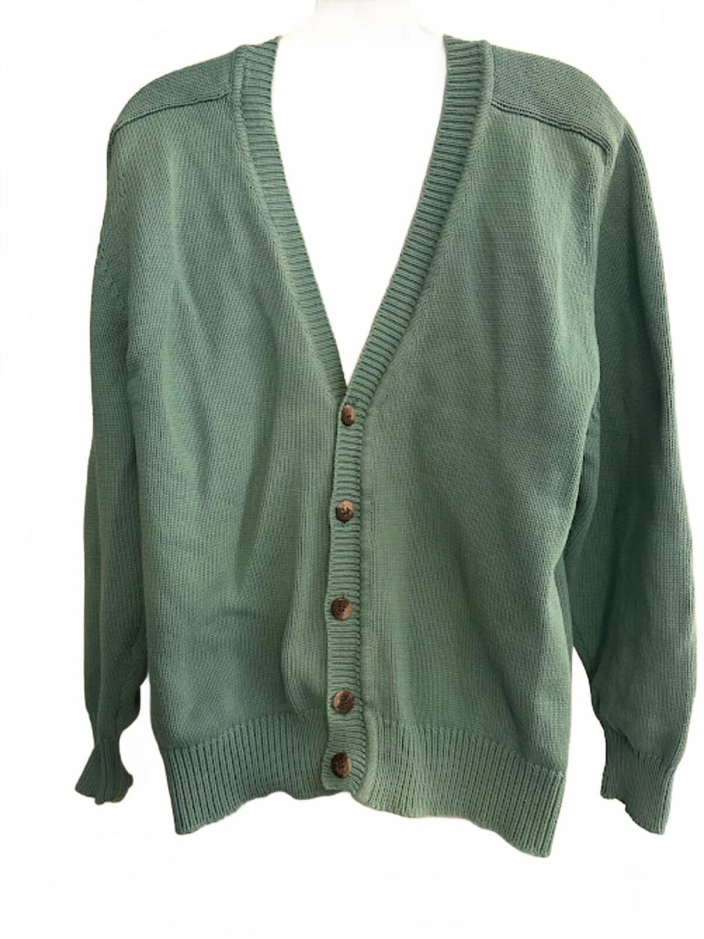 GAP Teal Cotton Cardigan Sweater M