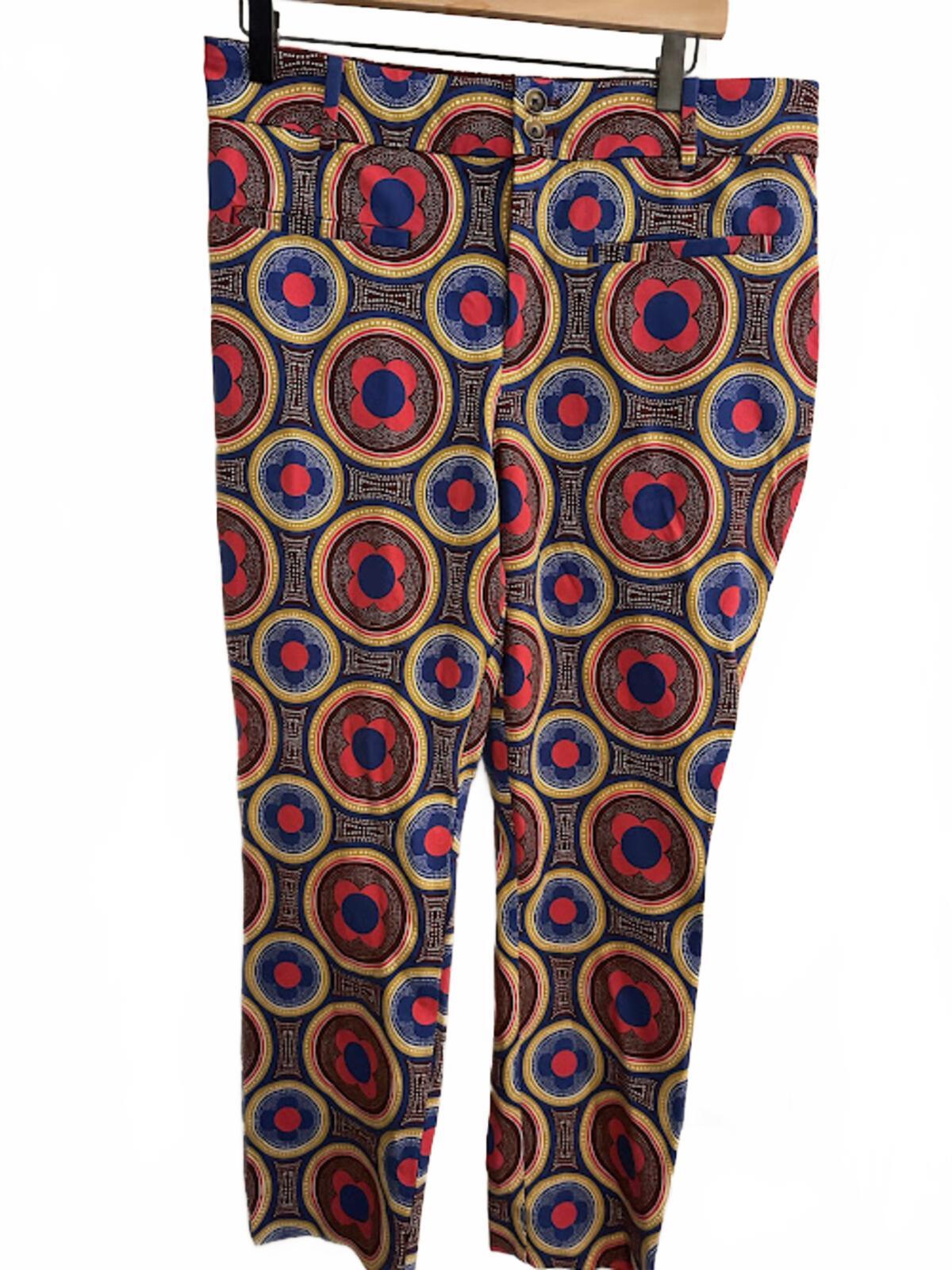Anthropologie Slim Floral Pants NWT Size 12