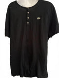 Lacoste Black Henley Tee Pima Cotton Size 8