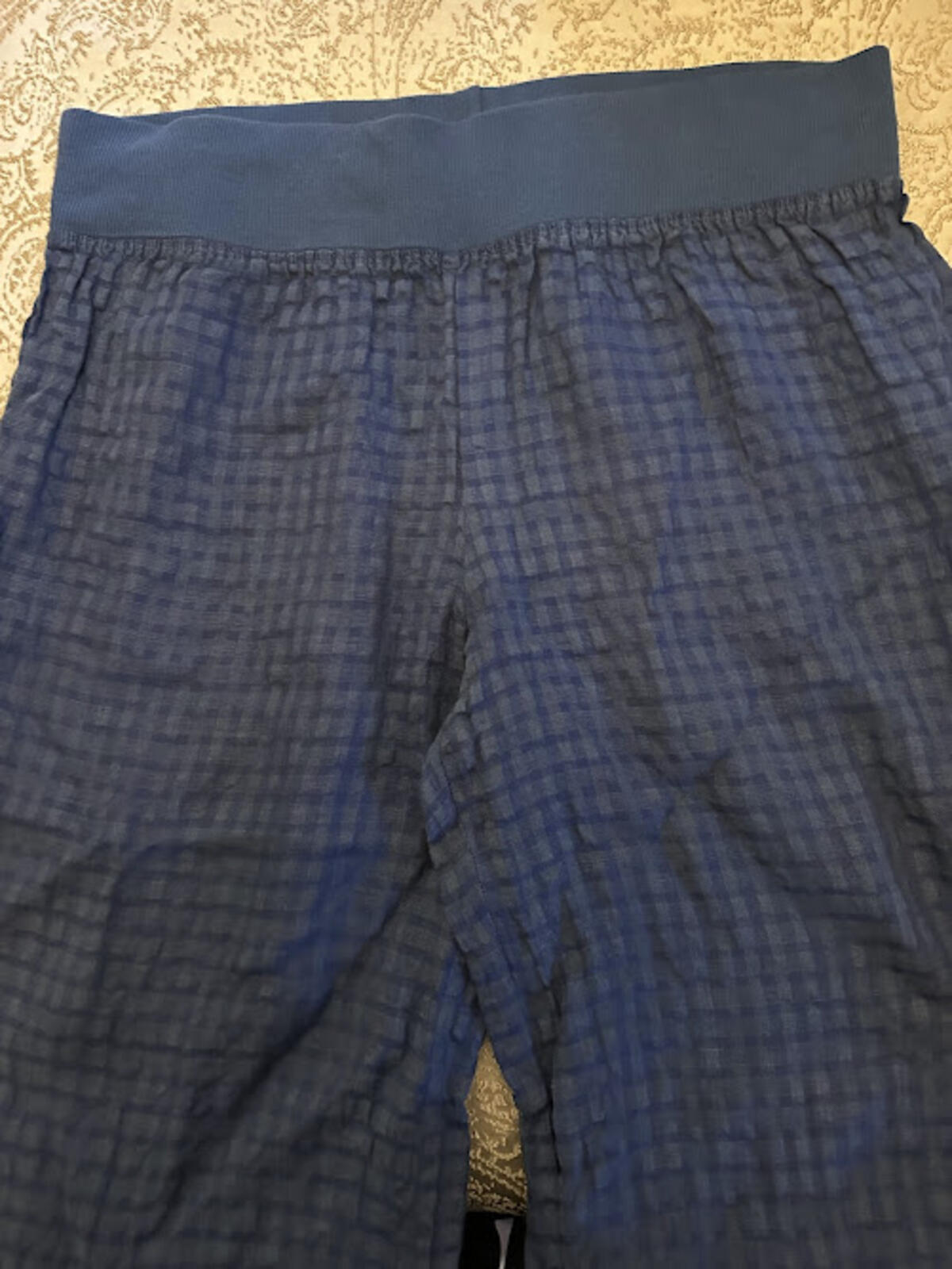 Linnea USA Navy Linen Blend Wide Leg Pants S