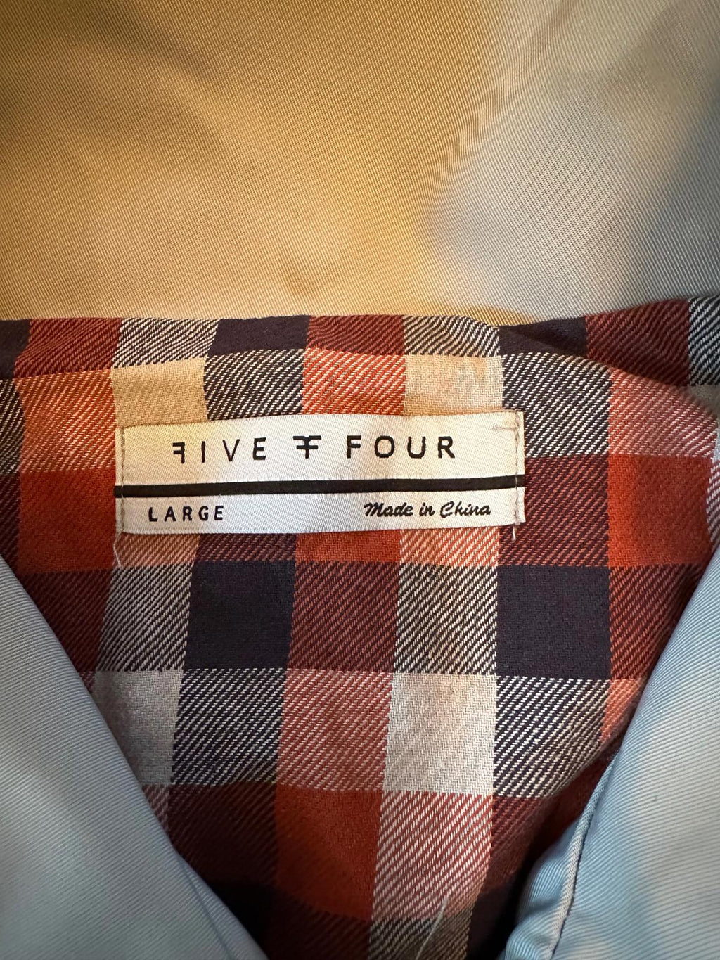 Five Four Plaid Lined Field Jacket Men’s Large