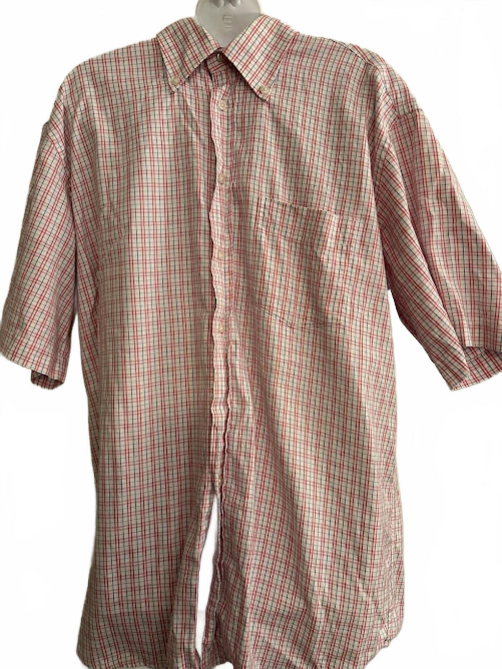 Christian Berg Plaid Short Sleeve Shirt L