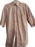 Christian Berg Plaid Short Sleeve Shirt L