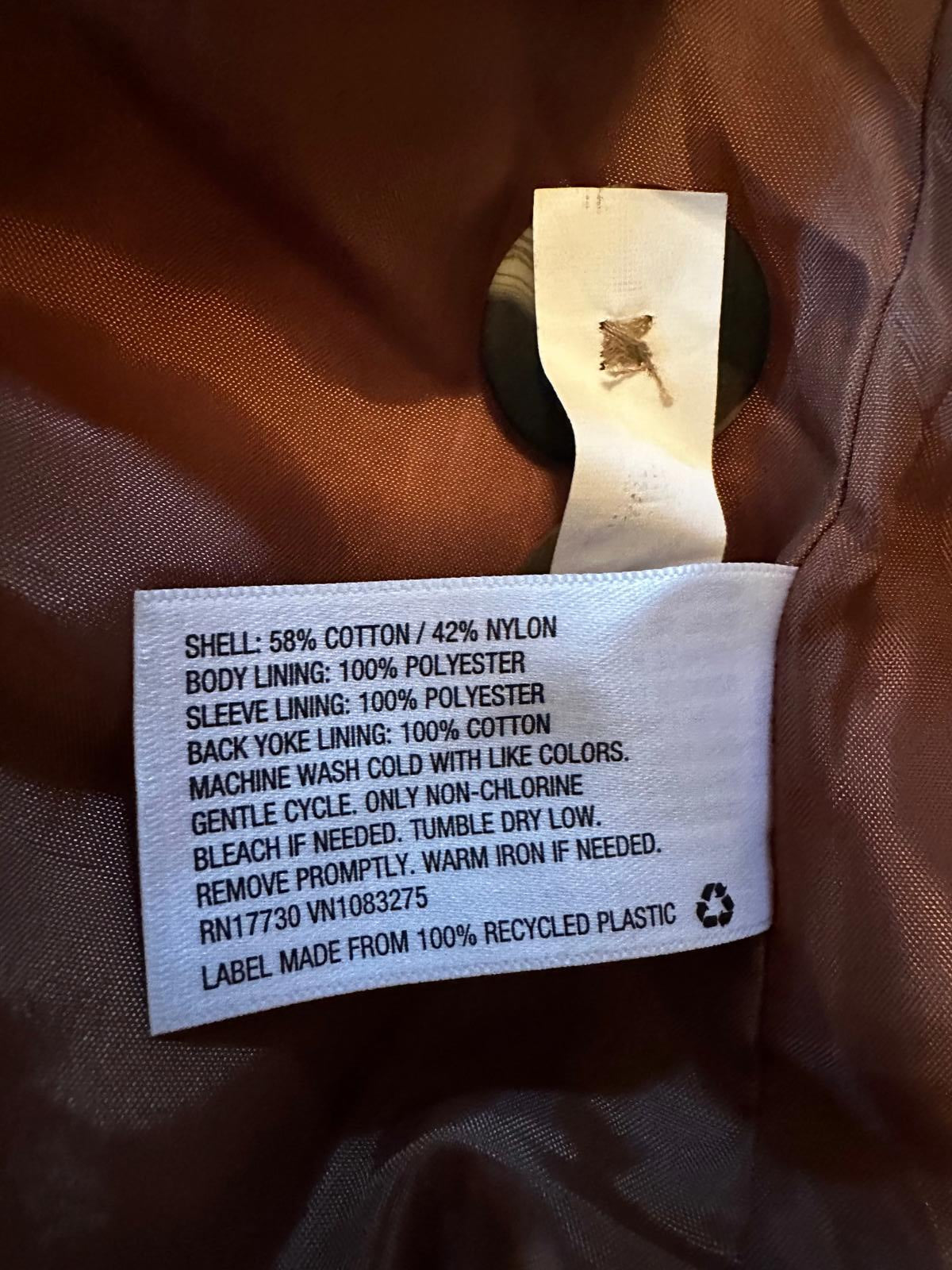 Goodfellow Men’s Tan Trench Coat Belted XL NWT