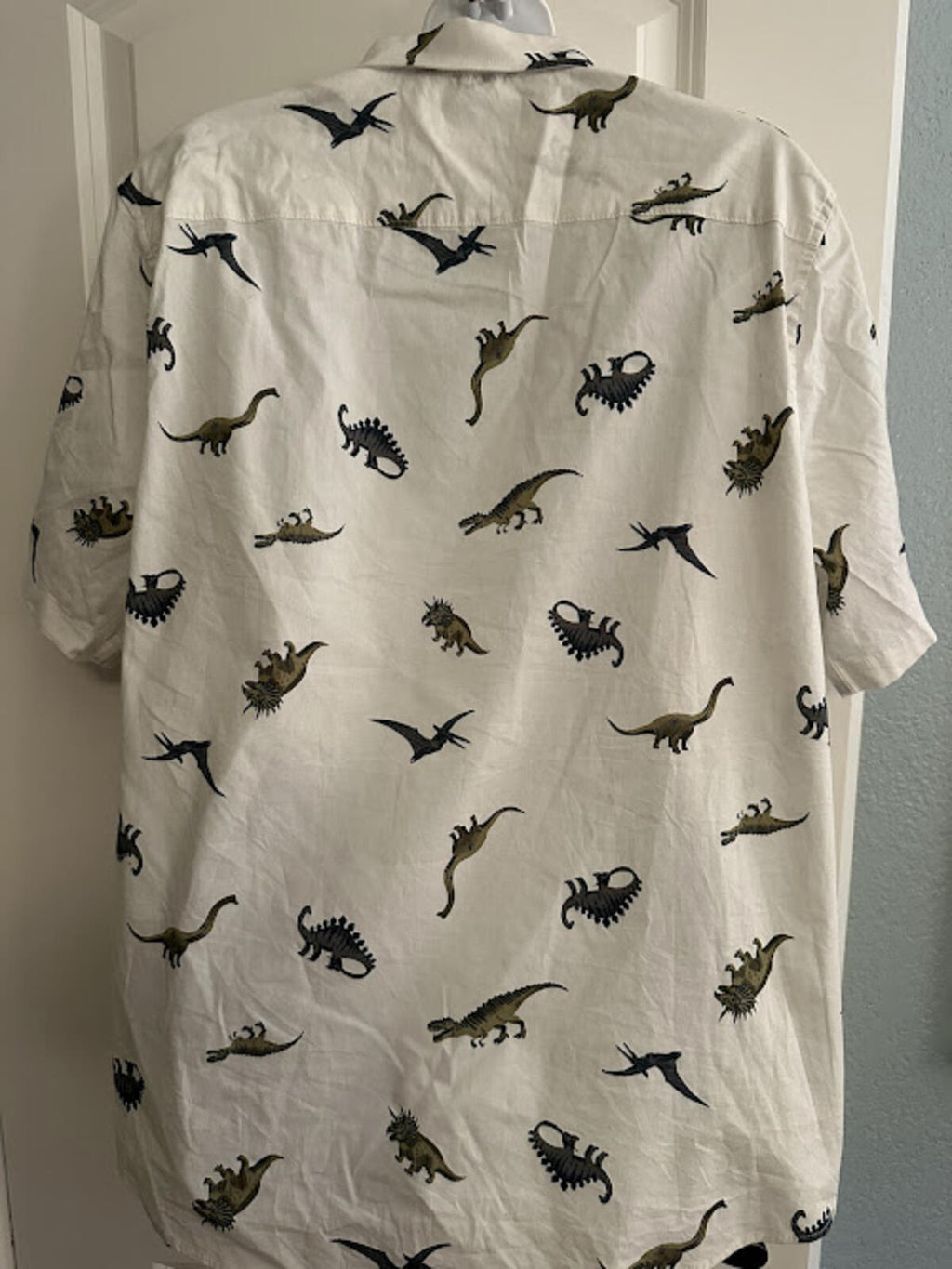 Abound Dinosaur Print Button Shirt Cotton L