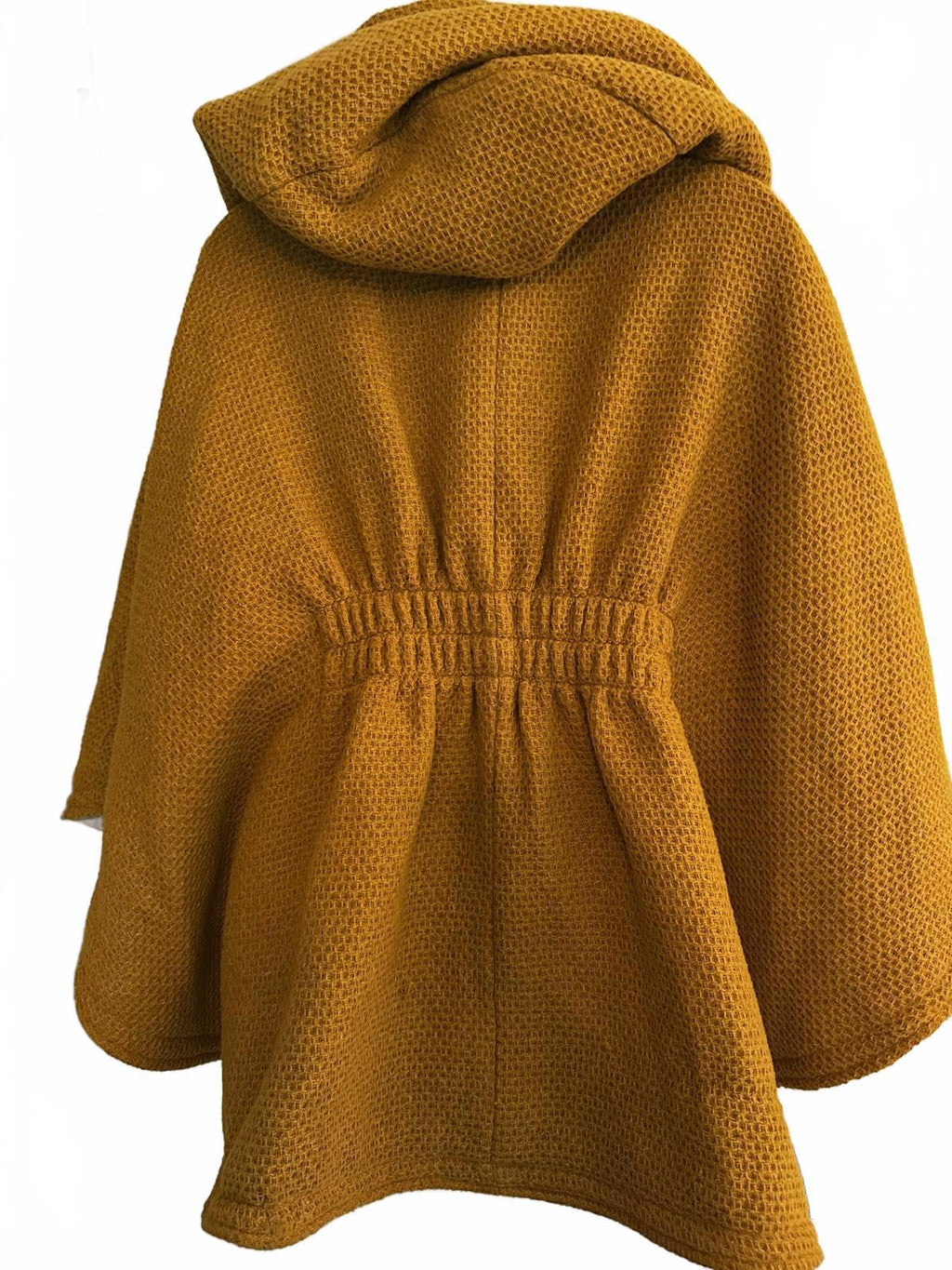 Steve Madden Mustard Hooded Textured Cape/Jacket