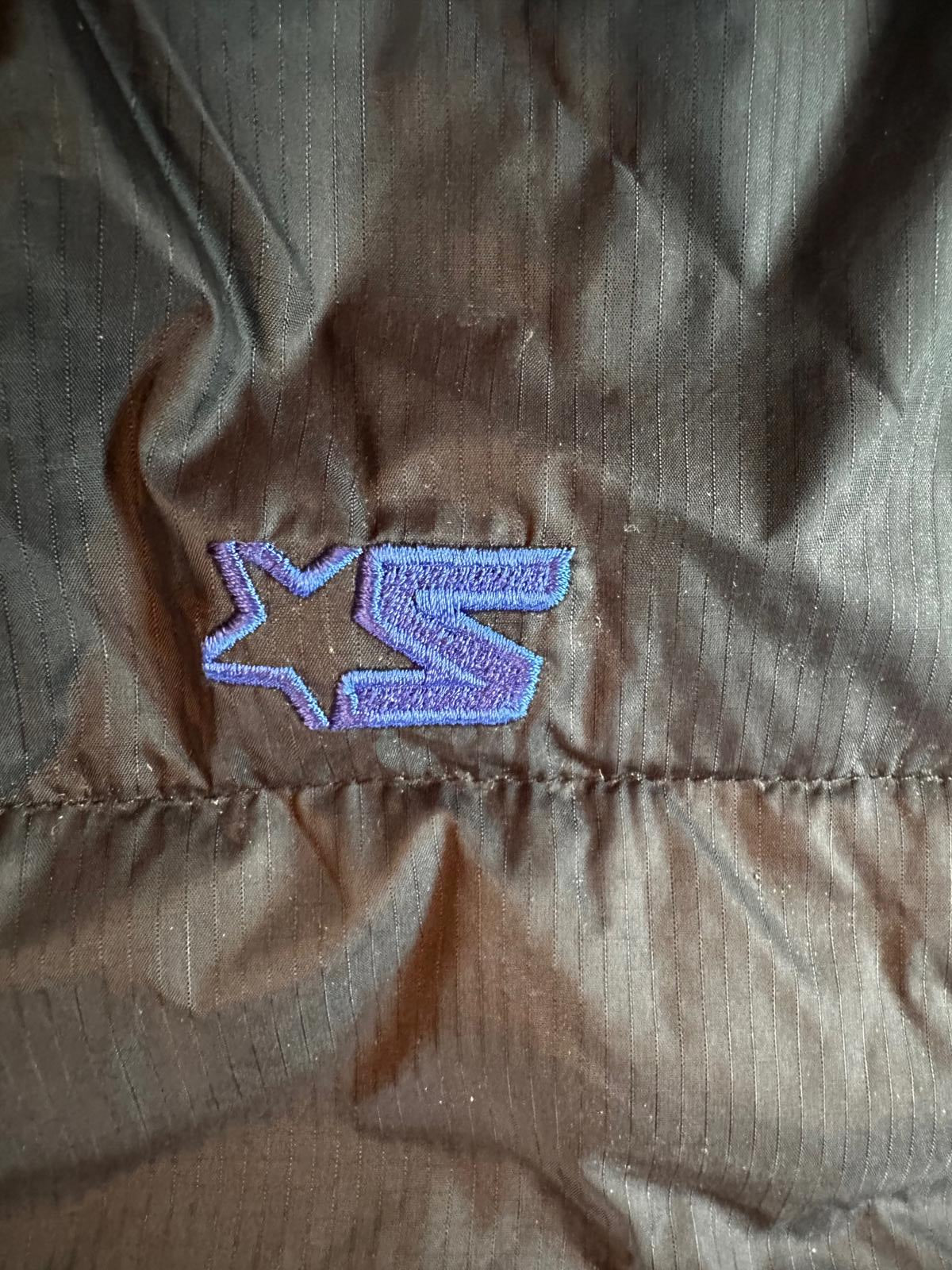 Vintage Starter Black Blue Puffer Jacket Men’s M