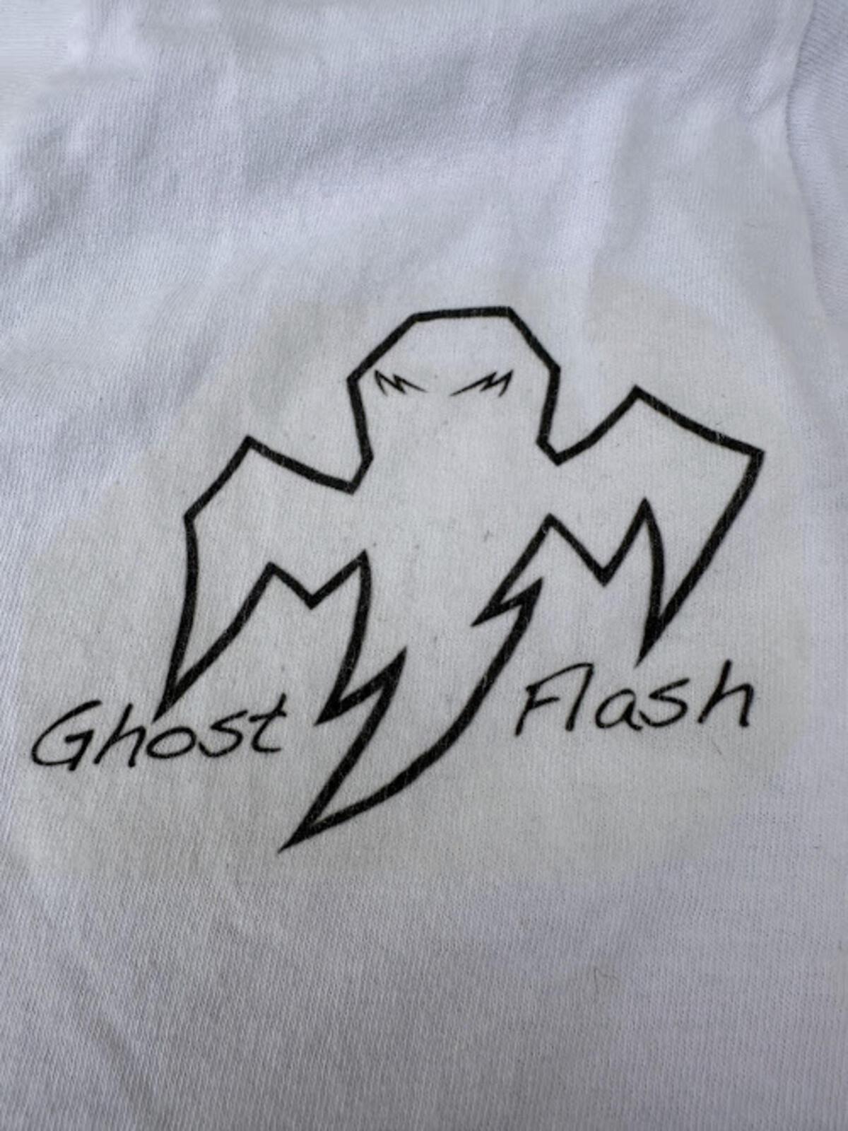 Vintage Ghost Flash Tee V-Neck USA Medium Single Stitch