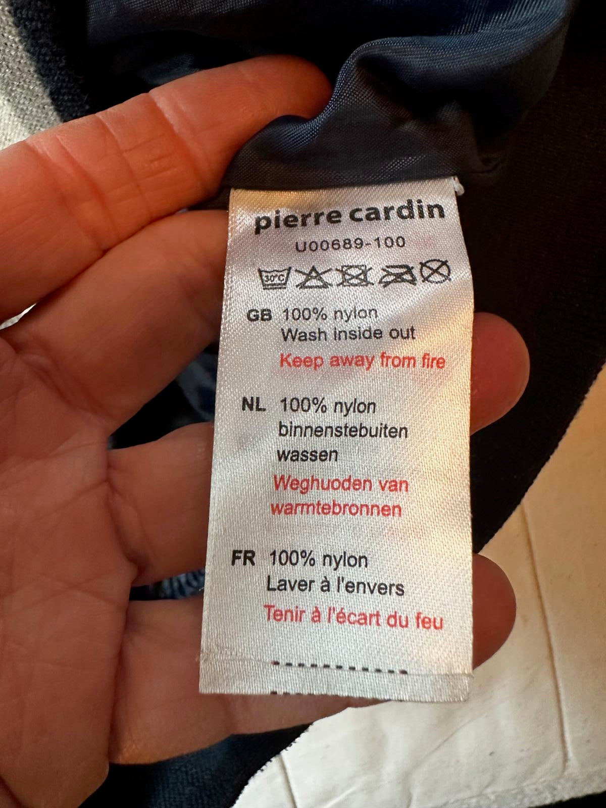 Pierre Cardin Nylon Bomber Jacket Men’s Medium