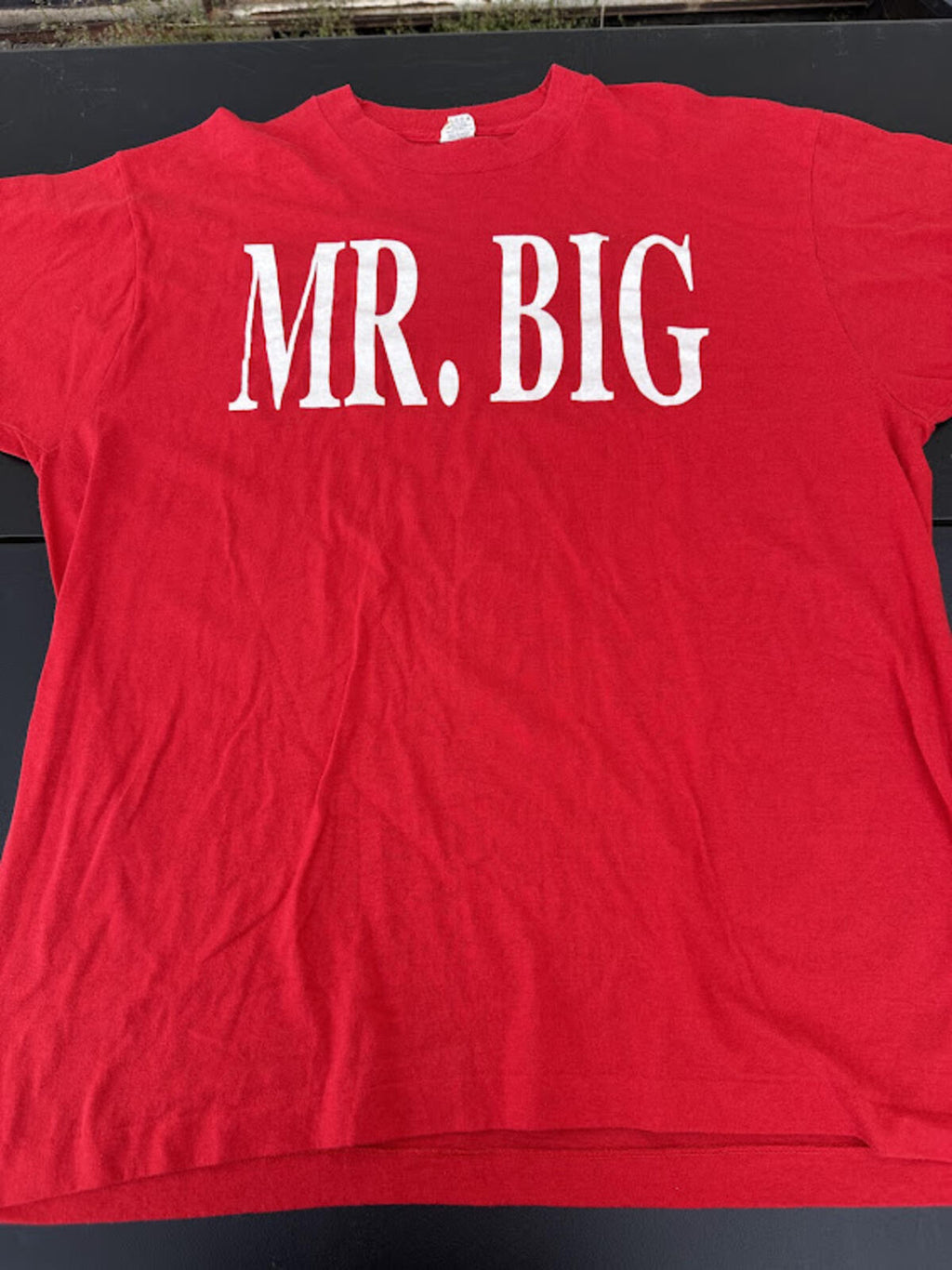 Vintage MR BIG Single Stitch Tee XXL Red 90s