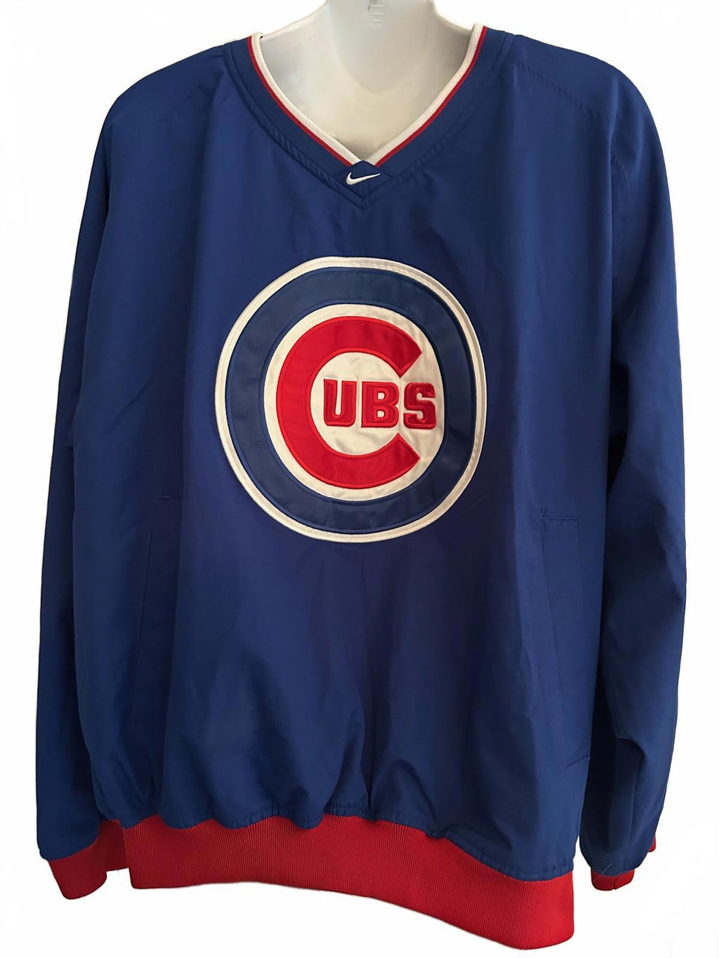 Vintage Nike Chicago Cubs Pullover Jacket Blue M