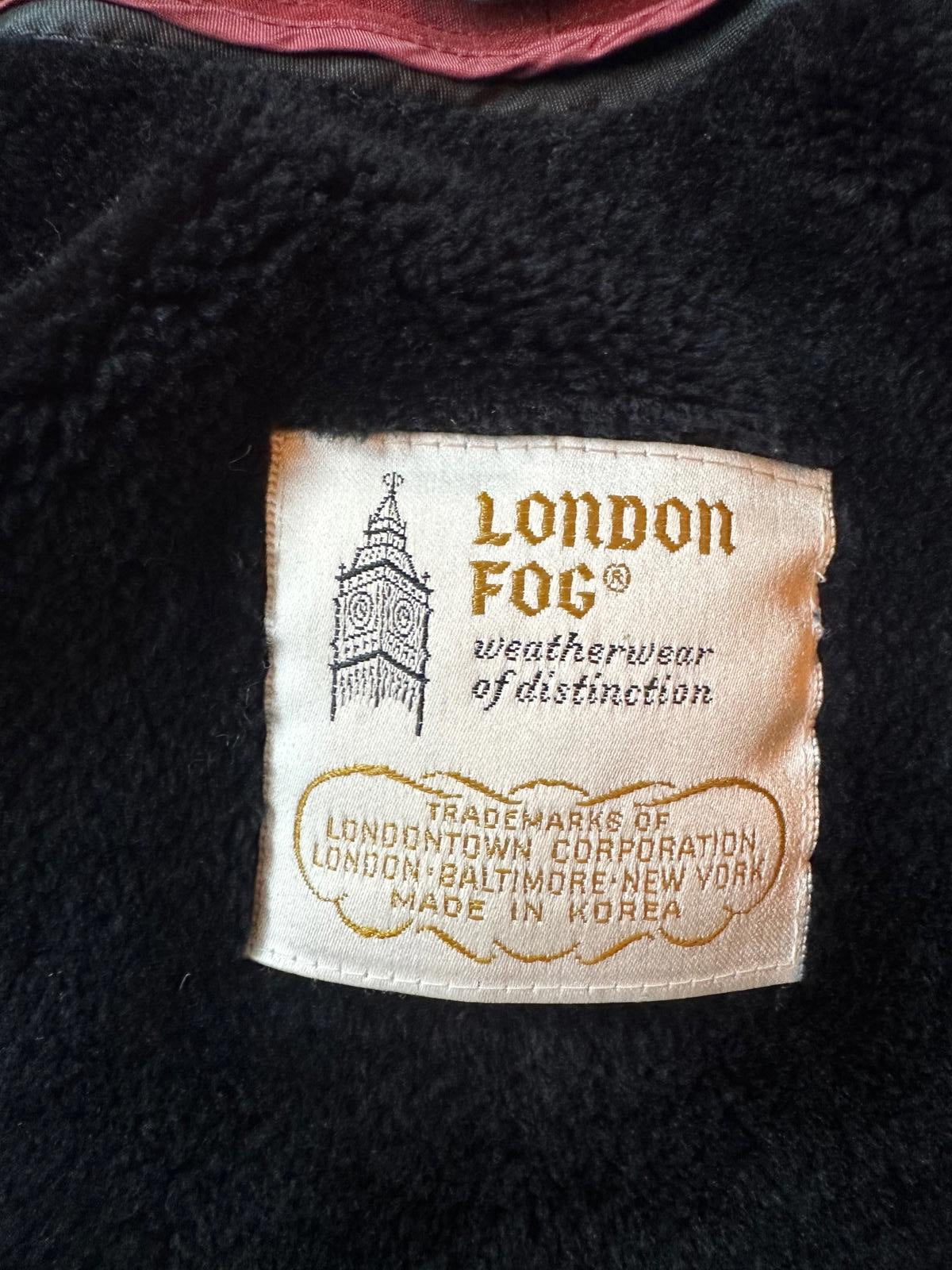Vintage London Fog Jacket USA Made Removable Liner M