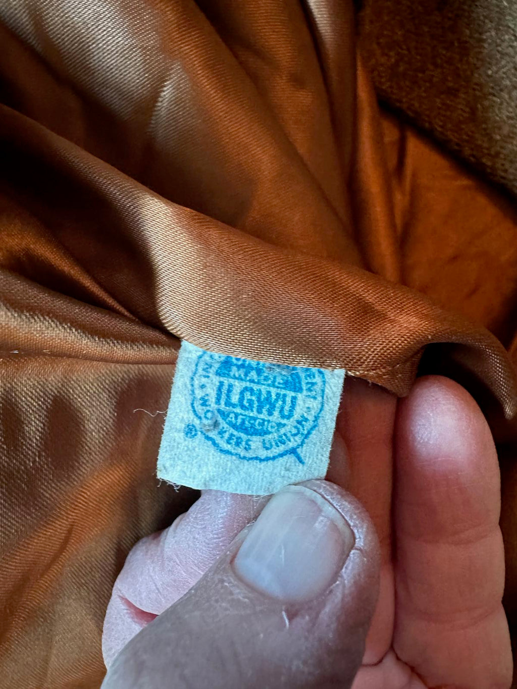 Vintage 70s Camel Wool Belted Coat Ring Buckle
