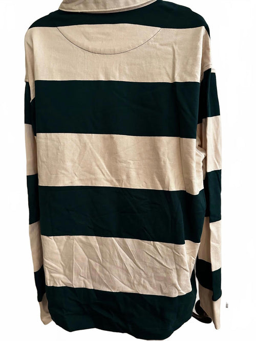 Banana Republic Green Ivory Rugby Shirt NWT XL