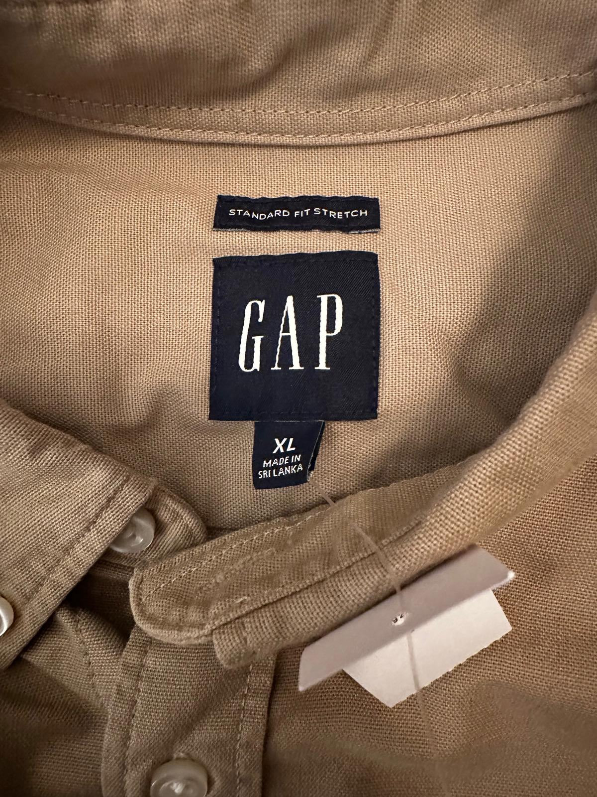 GAP Khaki Shirt Jacket Overshirt XL NWT Stretch