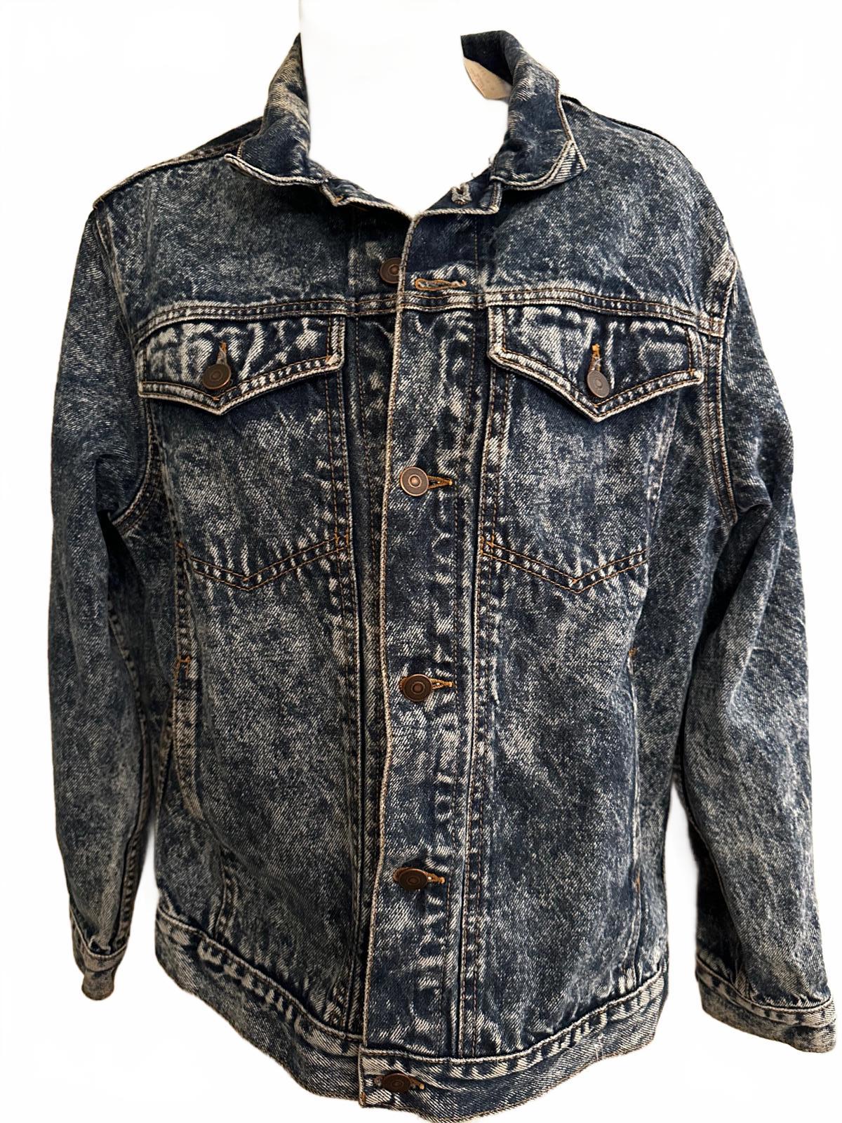 Vintage 80s High Sierra Acid Wash Cropped Denim Jacket