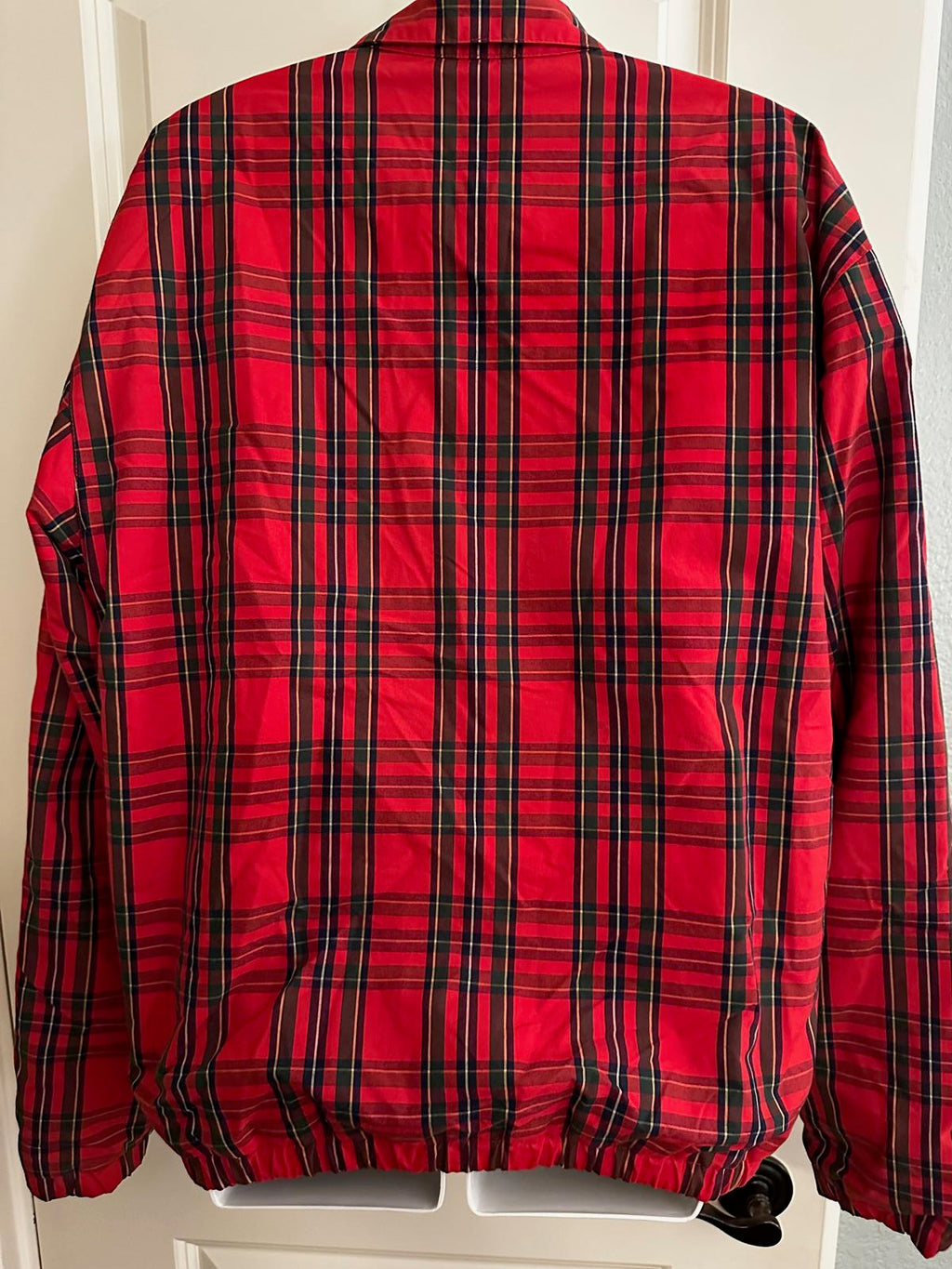 Polo Ralph Lauren red tartan fleece-lined jacket S