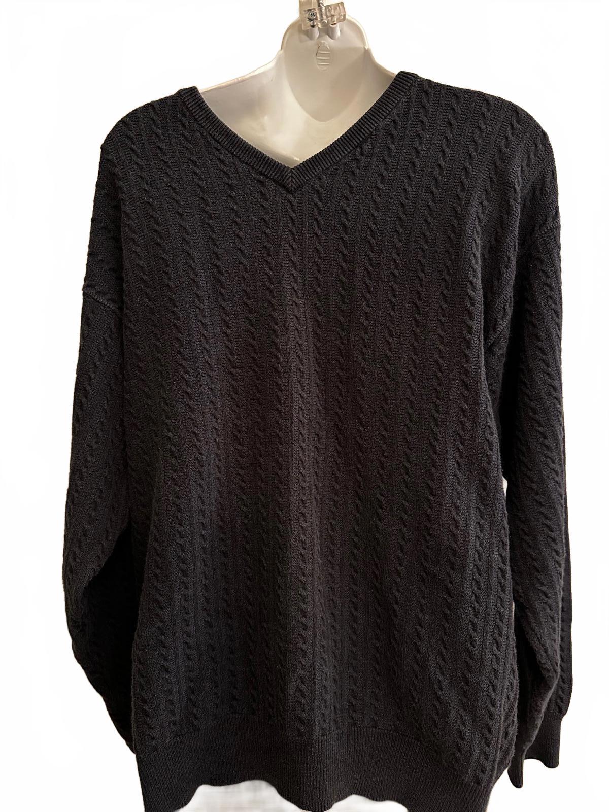 Pendleton USA 100% cottong Cable Knit Sweater Navy