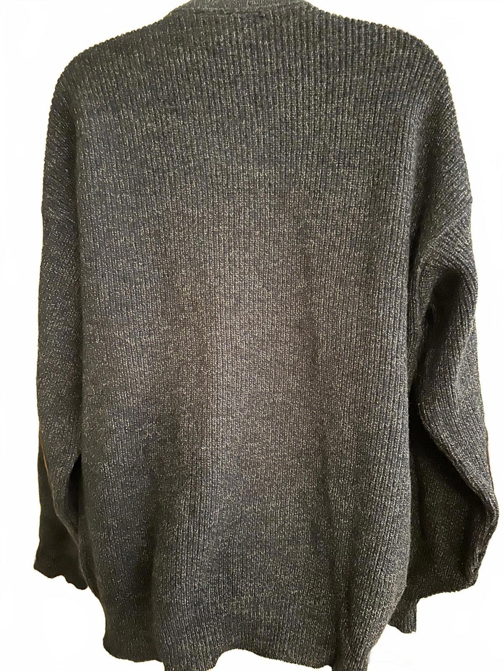 Vintage Pendleton Wool Henley Sweater Leather Patches L