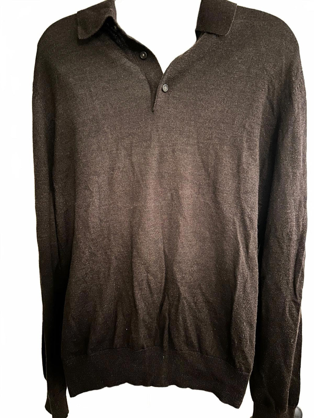 Neiman Marcus Silk Cashmere Button Neck Sweater M