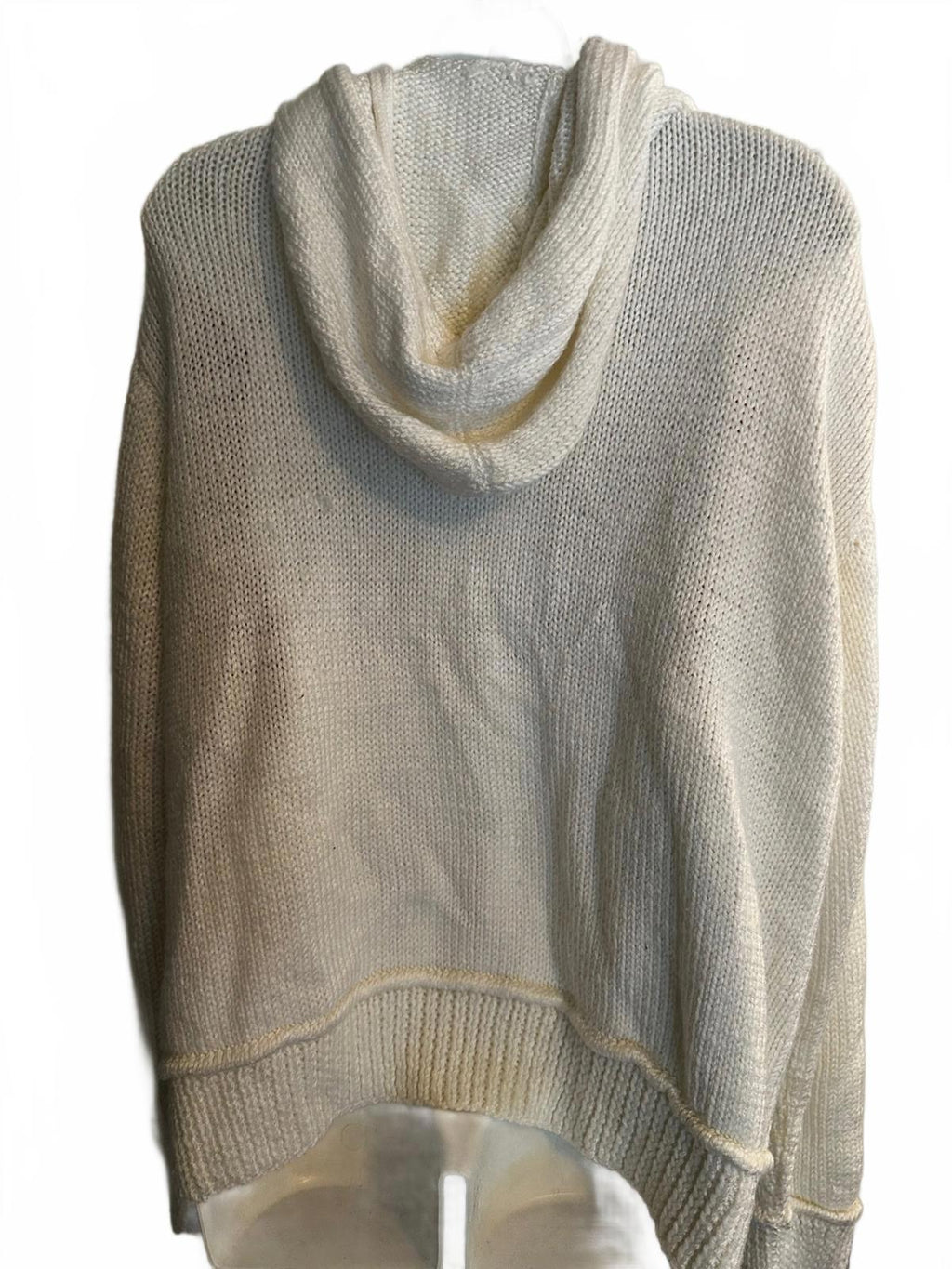 Vintage USA Chunky Knit Hooded Sweater Patriotic