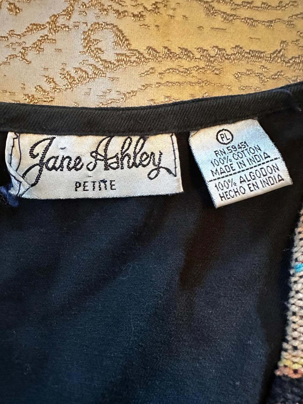 Jane Ashley Petite Southwestern Tapestry Vest
