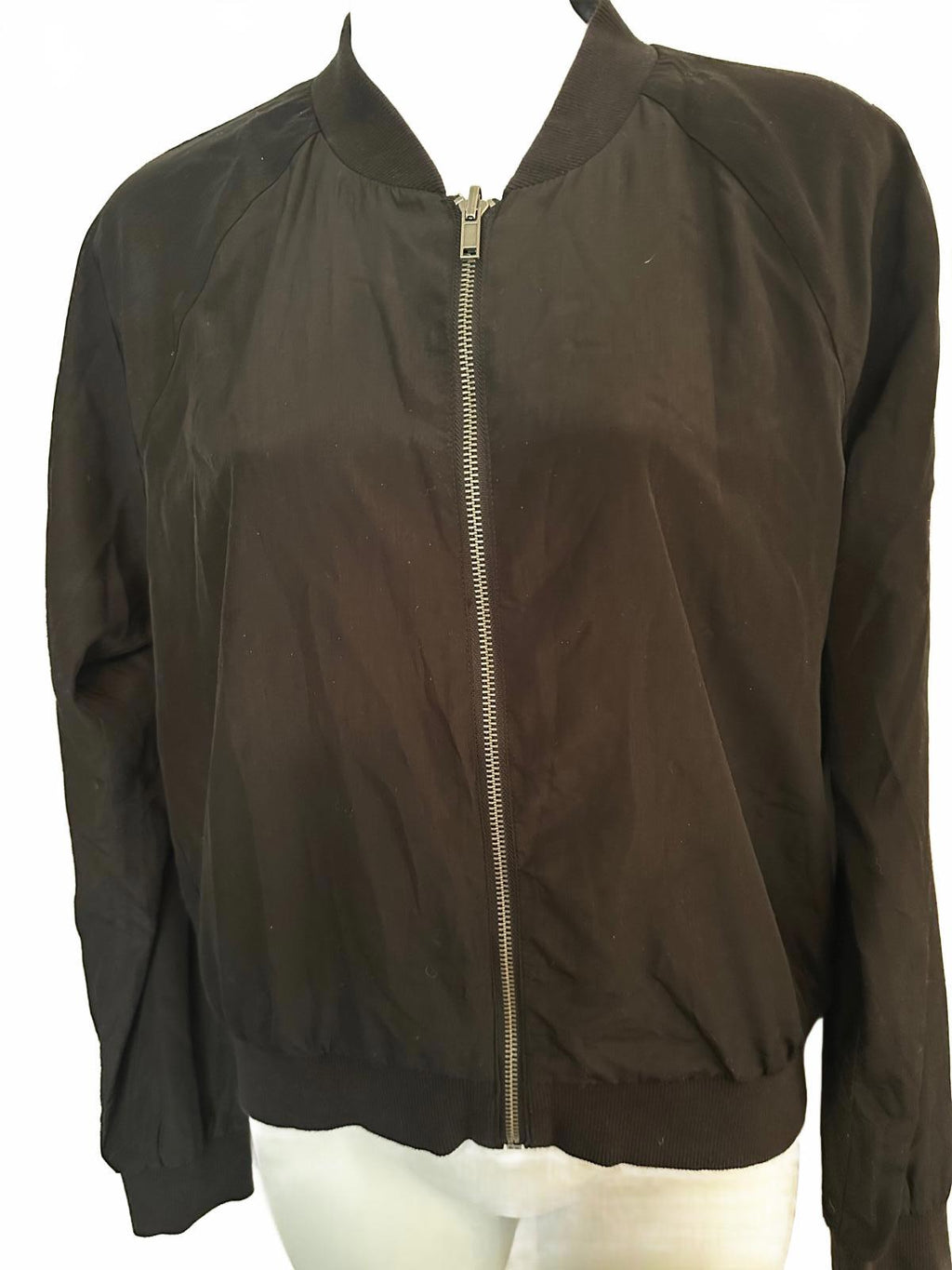 Women’s Reversible Bomber Jacket Black Floral Print