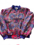 Vintage Paisley Bomber Jacket Polyester L