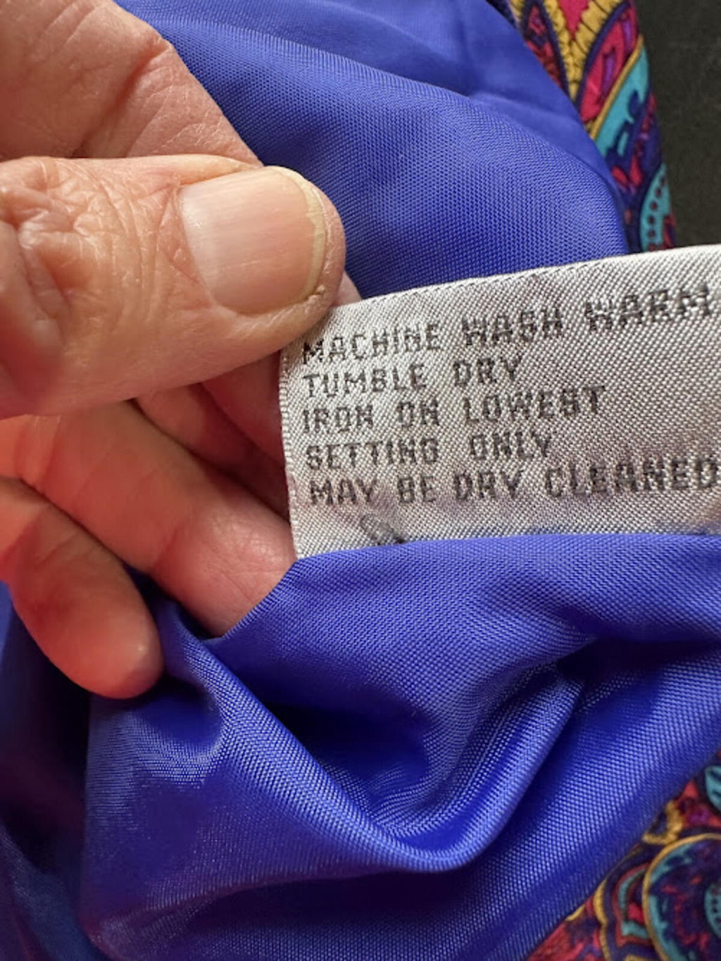 Vintage Paisley Bomber Jacket Polyester L