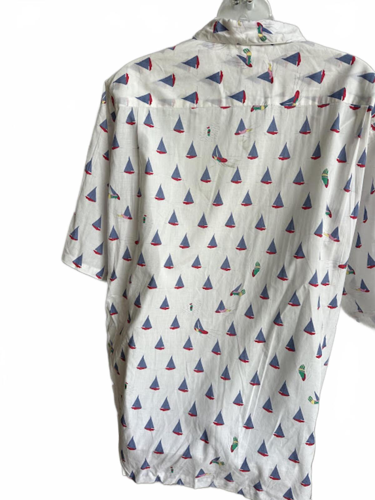 Reyn Spooner Sailboat Hawaiian Shirt L