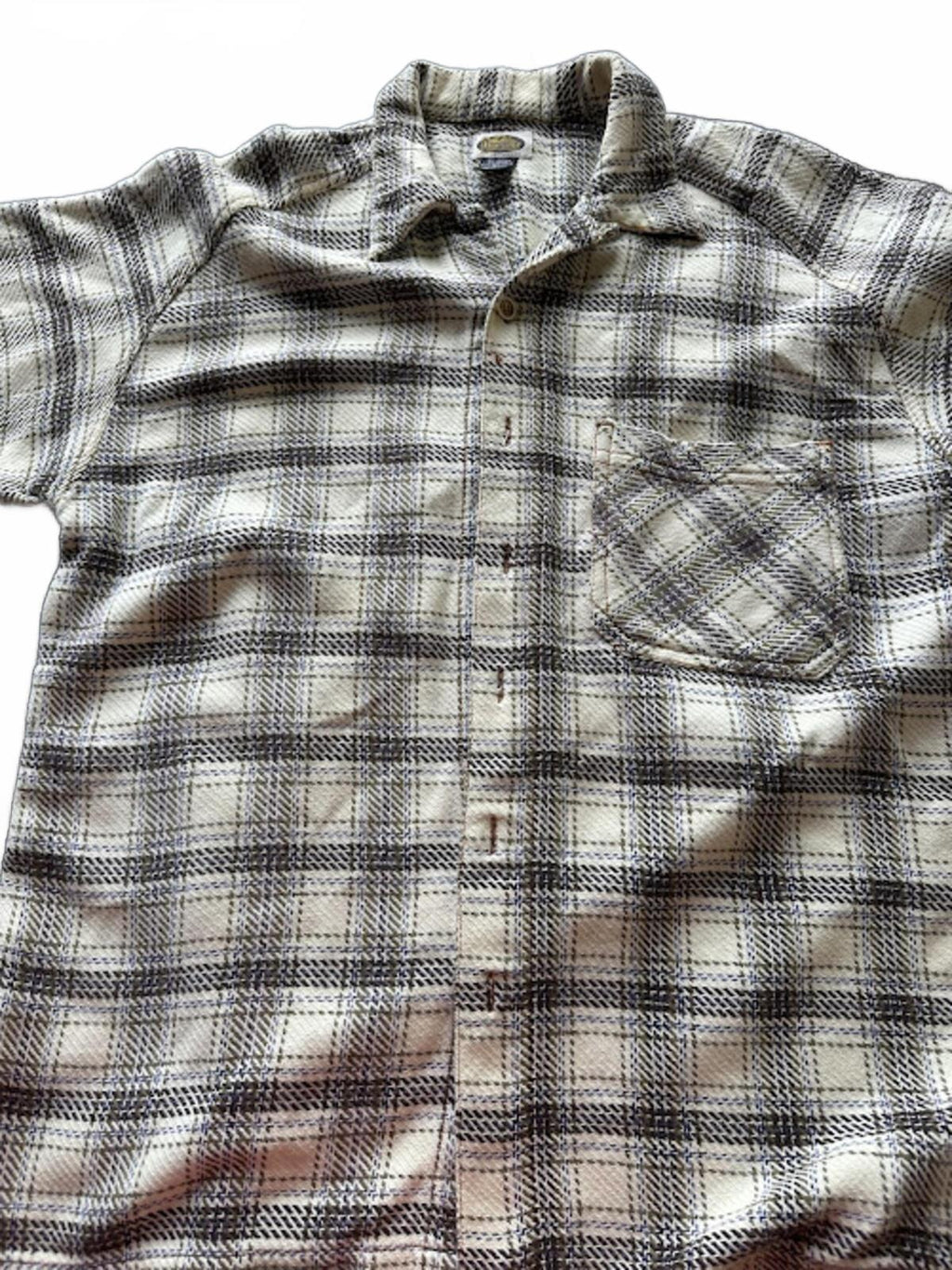 Quiksilver Plaid Button Shirt M Cotton